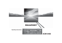 Blaupunkt ACM-5450 - Owners Manual